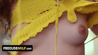 Mom And Stepdaughter Give Step Son A Threesome In Hd