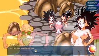 Busty Saiyans And Bulma With Big Natural Tits In Kame Paradise 3 Part 3