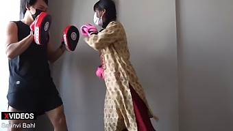 Indian College Girl With Boxing Skills Punches Like A Pro